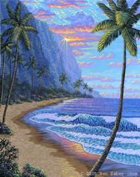 Hana Road Painting Maui Hawaii