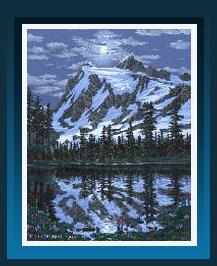 Mount Shuksan washington painting picture image Mt