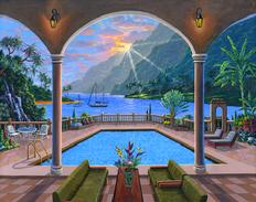 Hawaii dream House Swimming pool Sunset Ben Saber
