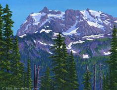 Mt Shuksan from artist point washington painting