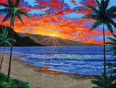 Maui Beach Painting art Hawaii