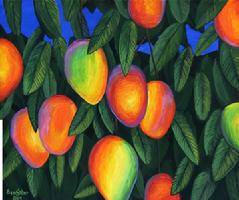 Hawaiian Mangos painting picture fruit