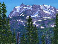 Mt Shuksan Artist point mountain mount painting picture art print canvas