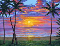 Hawaiian beach painting