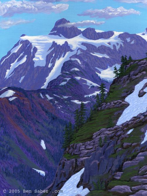 Mt Shuksan's Arm Artist Point picture painting