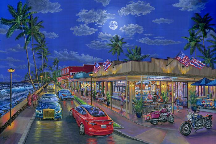 tommy bahama marlin bar front street lahaina maui picture painting