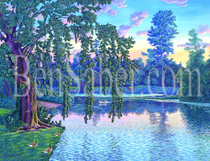uw arboretum university of washington willow painting picture