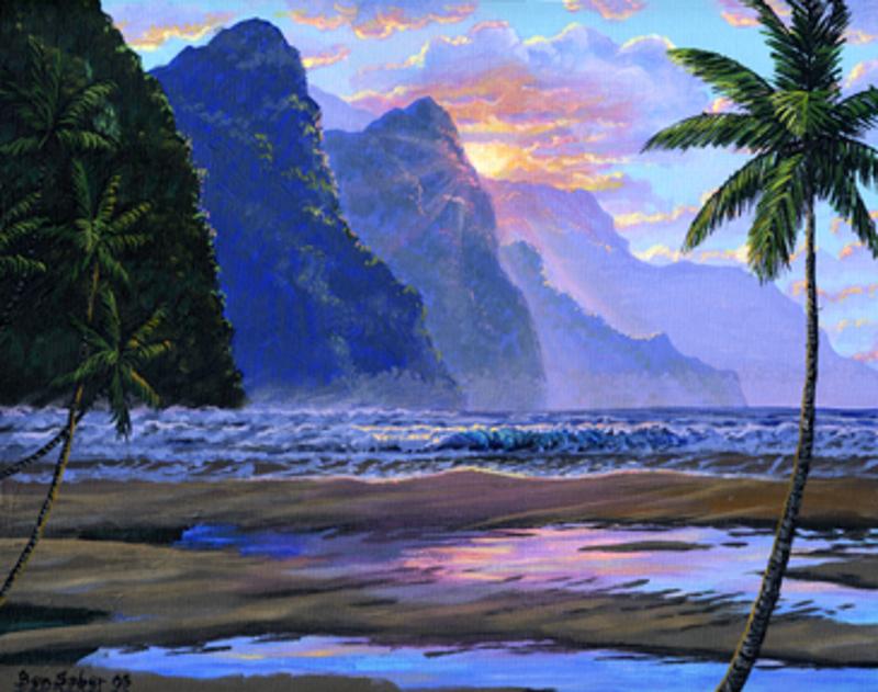 Napali coast, Kauai, Hawaii Painting picture