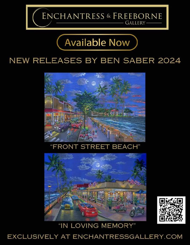 Front Street Moon, Lahaina, Maui, Hawaii painting picture